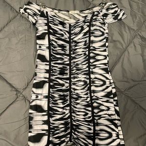 ARDEN B  black and white dress